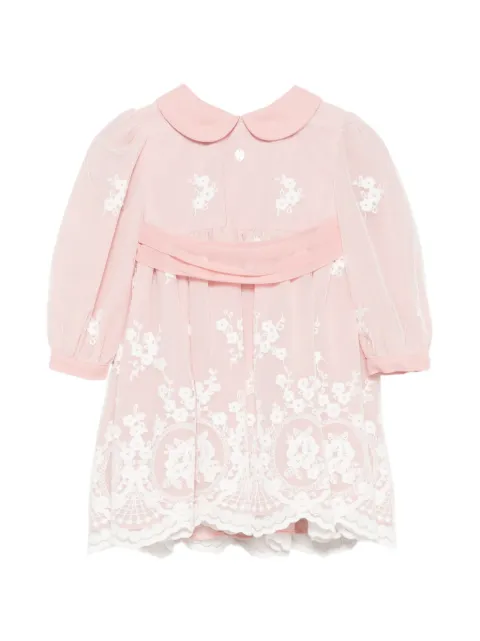 Patachou embroidered lace-trim dress
