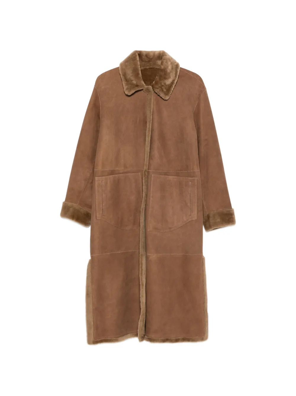 Manzoni 24 long-sleeves coat - Braun