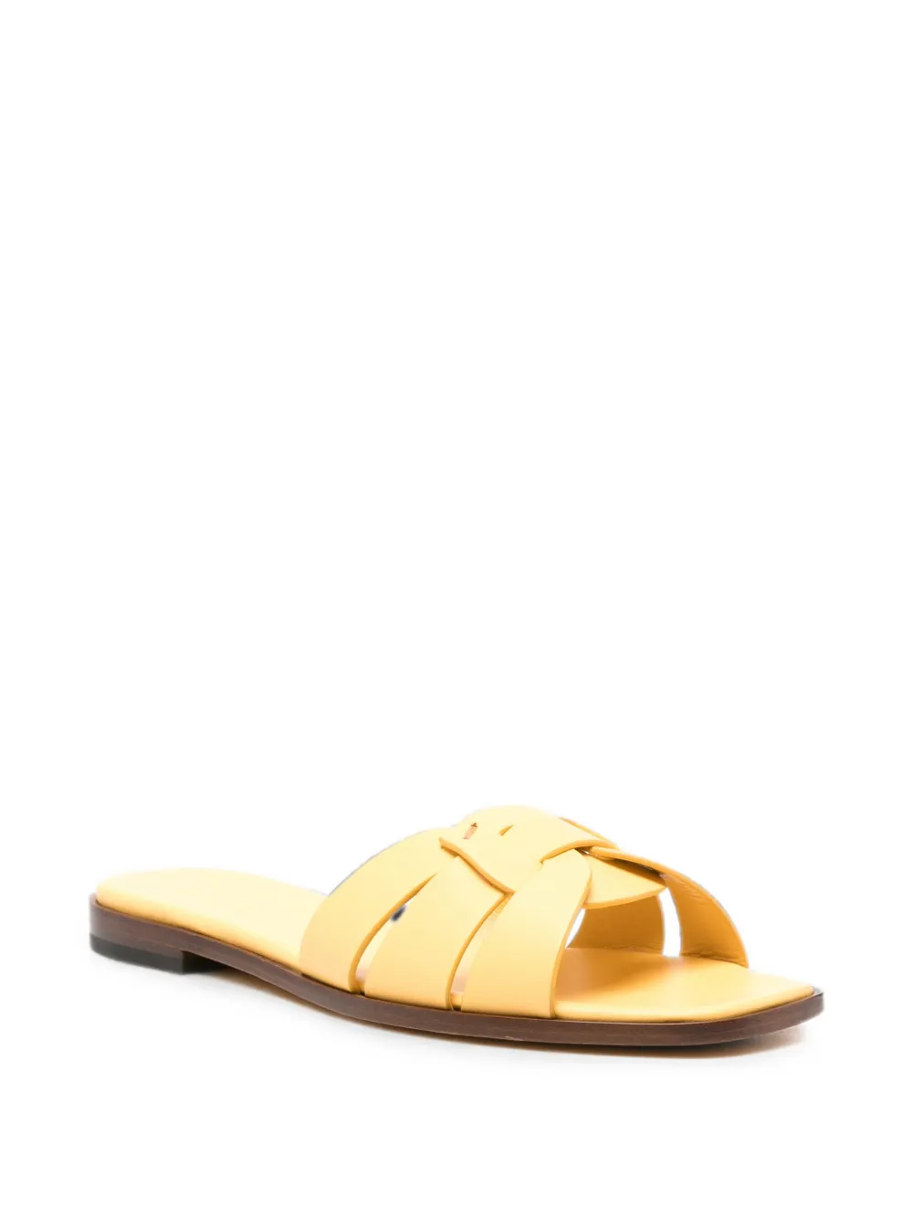 Doucal's interwoven leather sandals Geel
