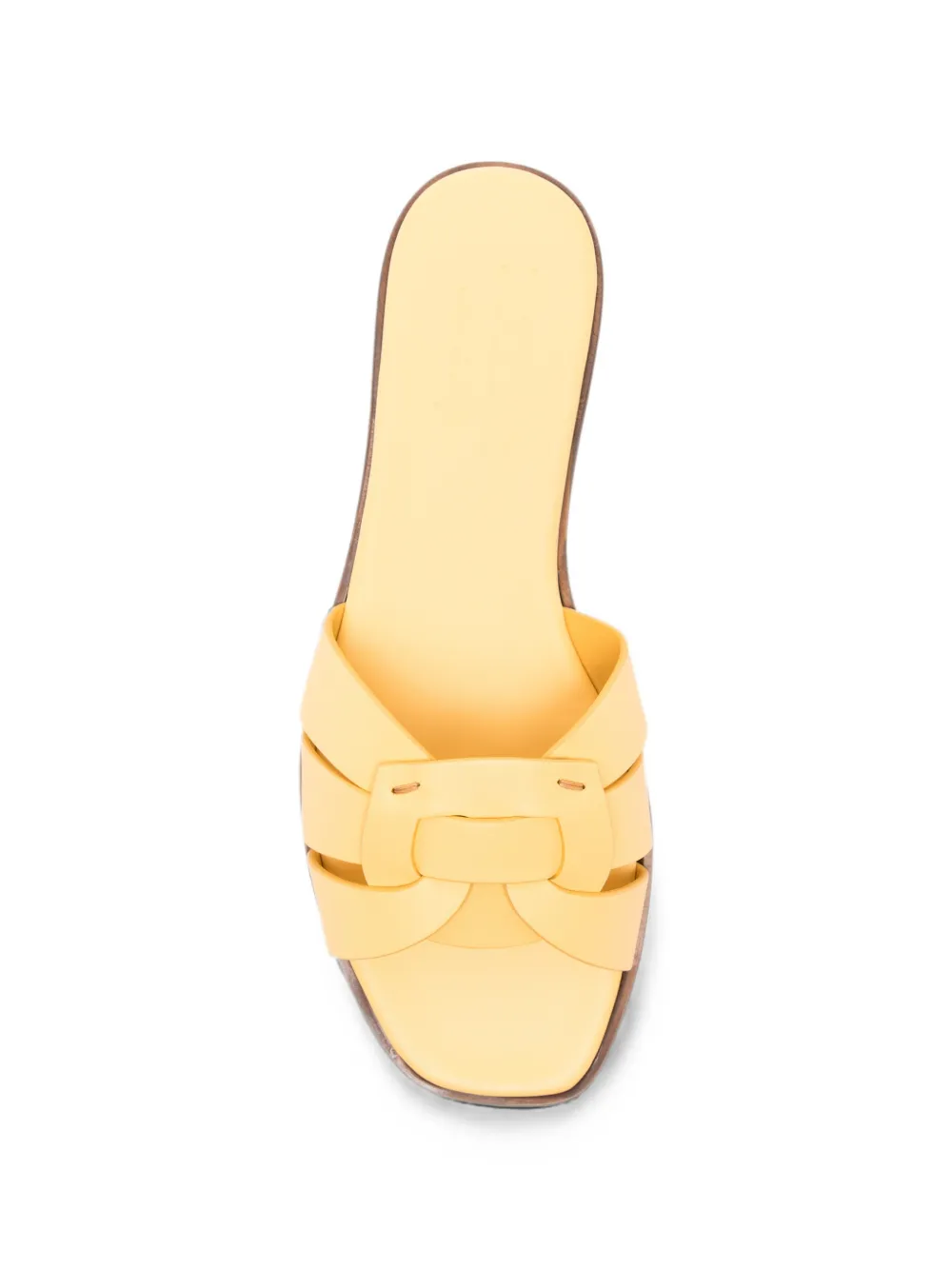 Doucal's interwoven leather sandals Geel