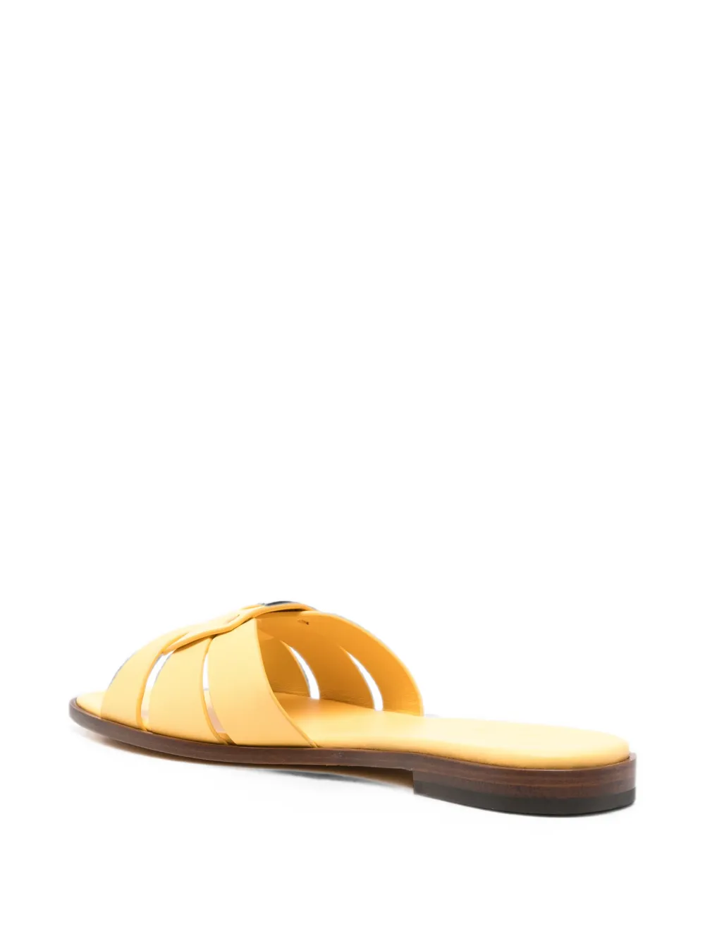 Doucal's interwoven leather sandals Geel