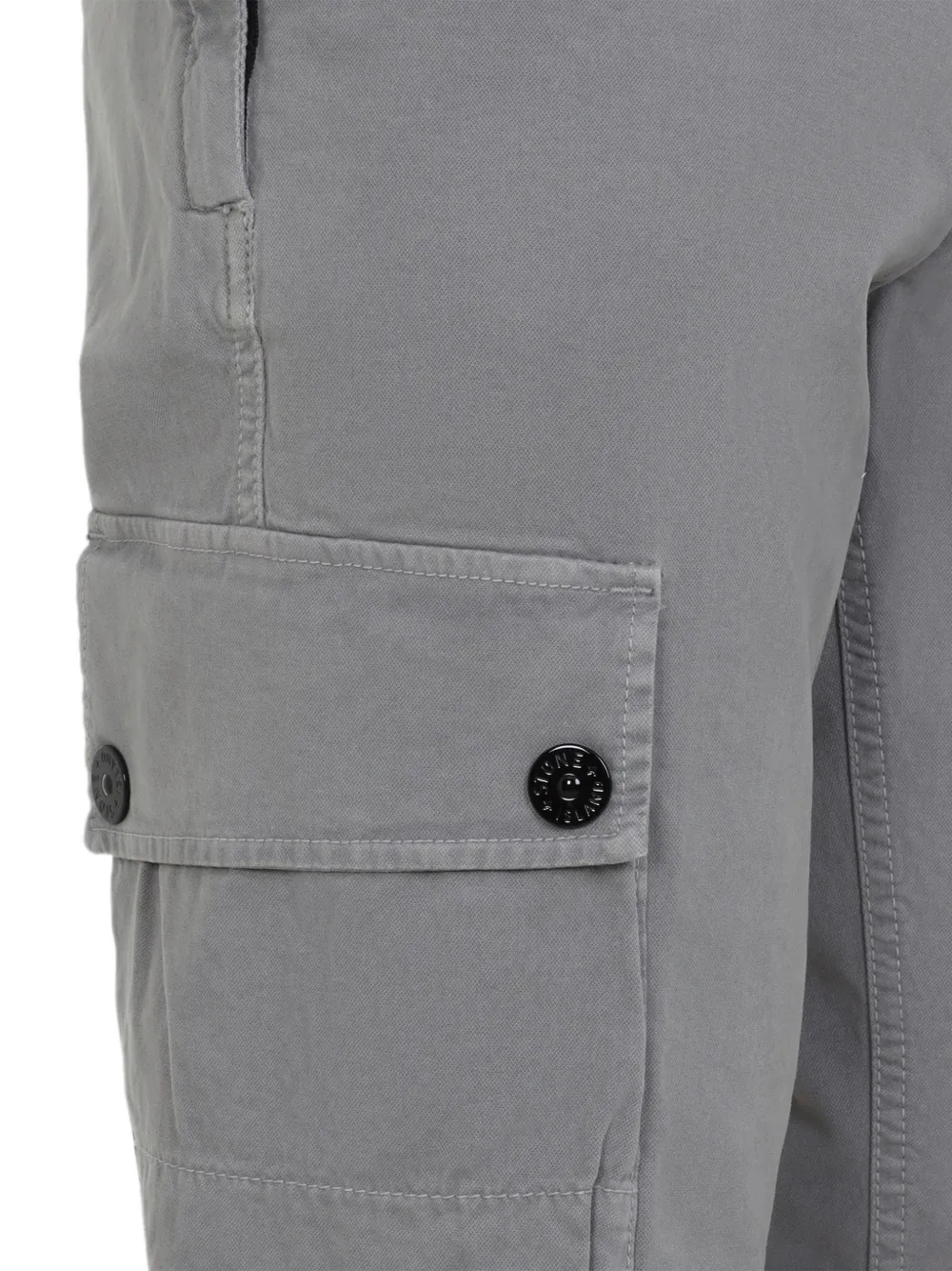 Stone Island Cargo broek met logopatch Grijs