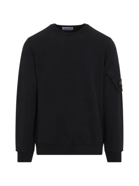 Stone Island sudadera con parche del logo y bolsillo