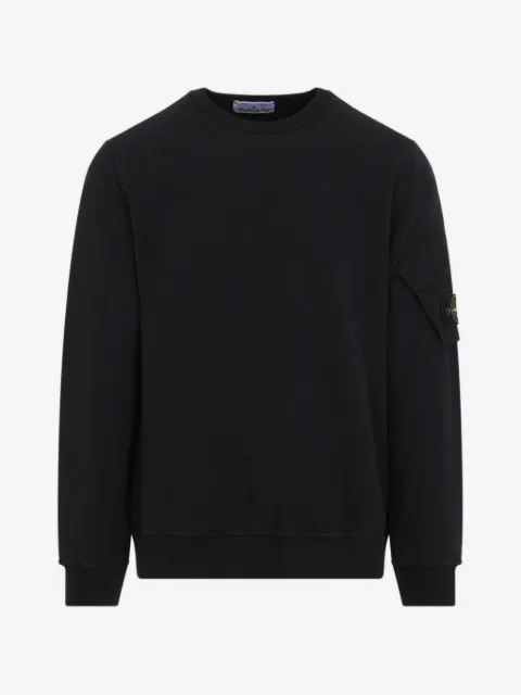 Stone Island Sweatshirt mit Logo-Patch