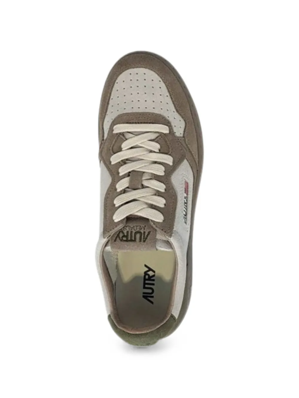 Autry Medalist panelled sneakers Beige