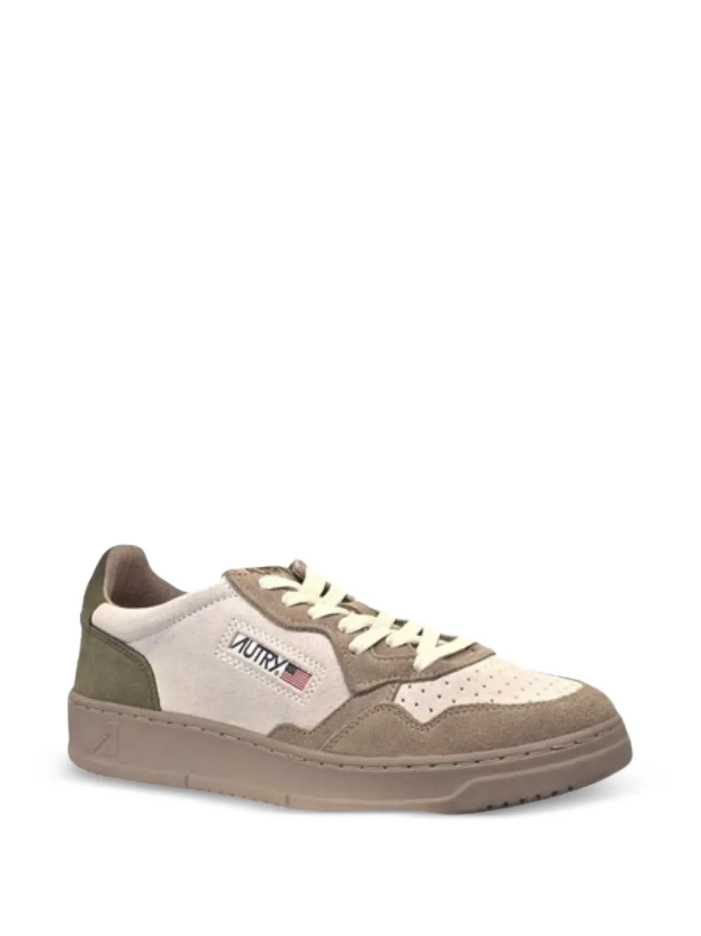 Autry Medalist panelled sneakers Beige
