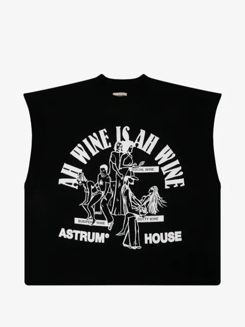 astrum AH Wine graphic-print tank top