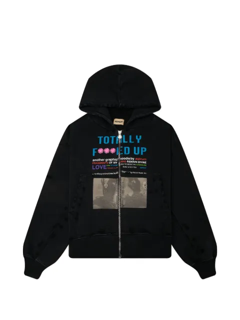 astrum TFU graphic-print zip-up hoodie