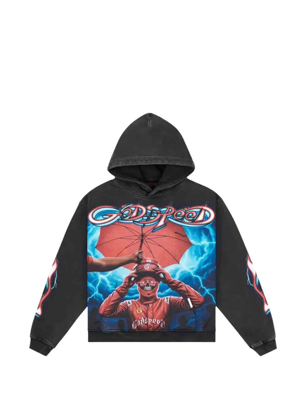 GODSPEED Supreme Reign graphic-print hoodie - Nero