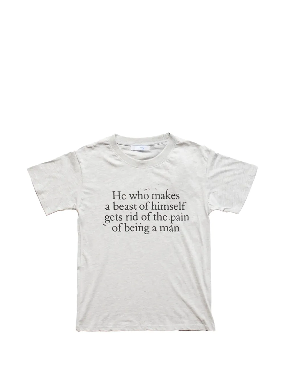 Praying Slogan-print T-shirt In Gray