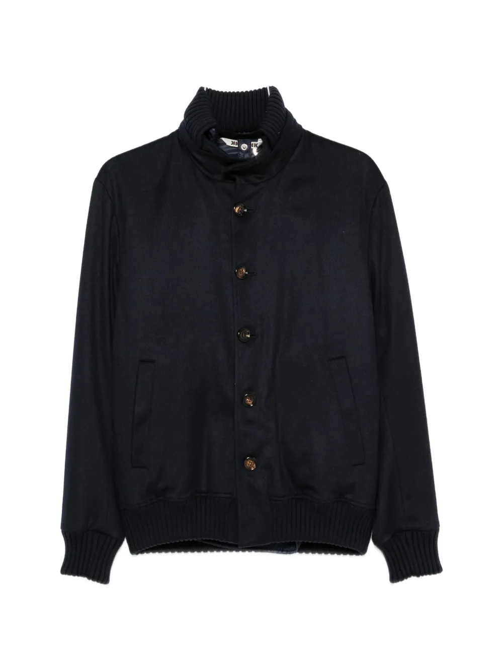 Kired button-up cashmere jacket - Blu