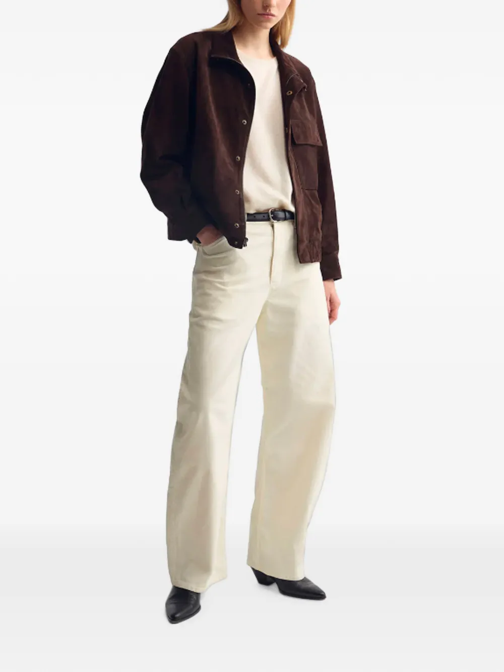 Nili Lotan Broek met wijde pijpen Beige
