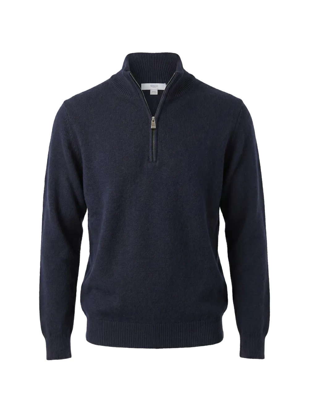 Malo half-zip cashmere sweater - Blu