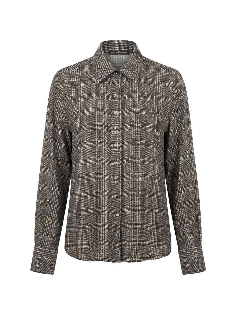 Ermanno Scervino Prince of Wales-check long-sleeve shirt - Grigio