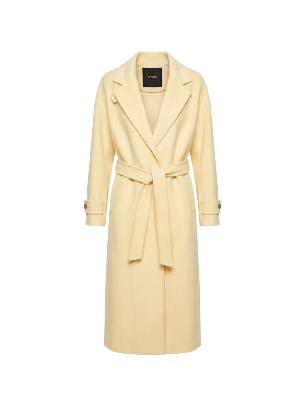 PINKO Casella belted coat - Yellow