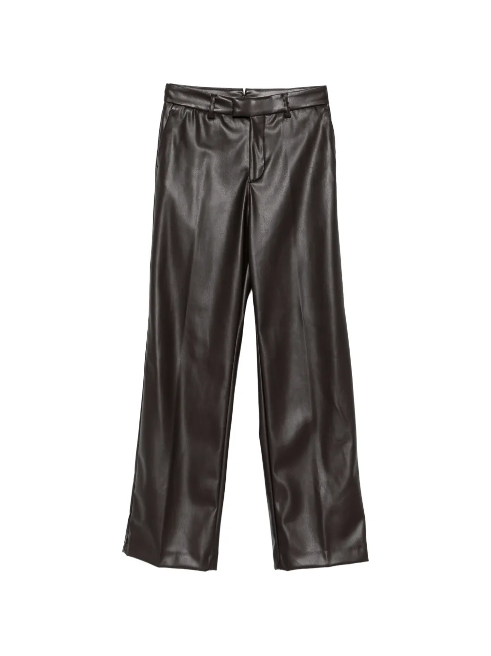 Berwich faux-leather wide-leg trousers