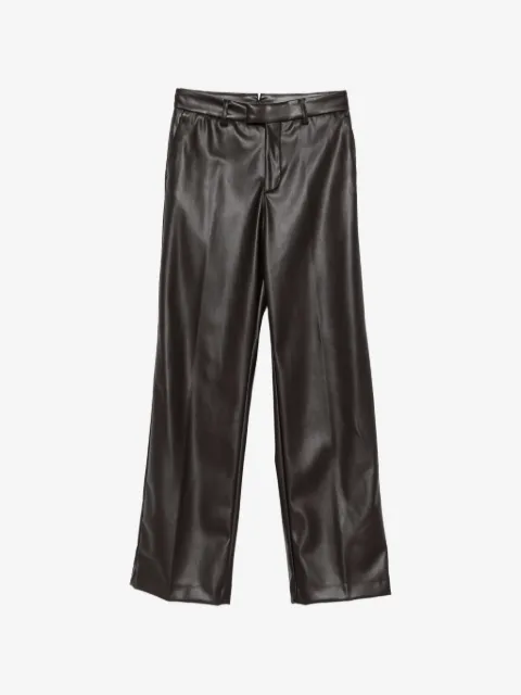 Berwich Weite Hose aus Faux-Leder