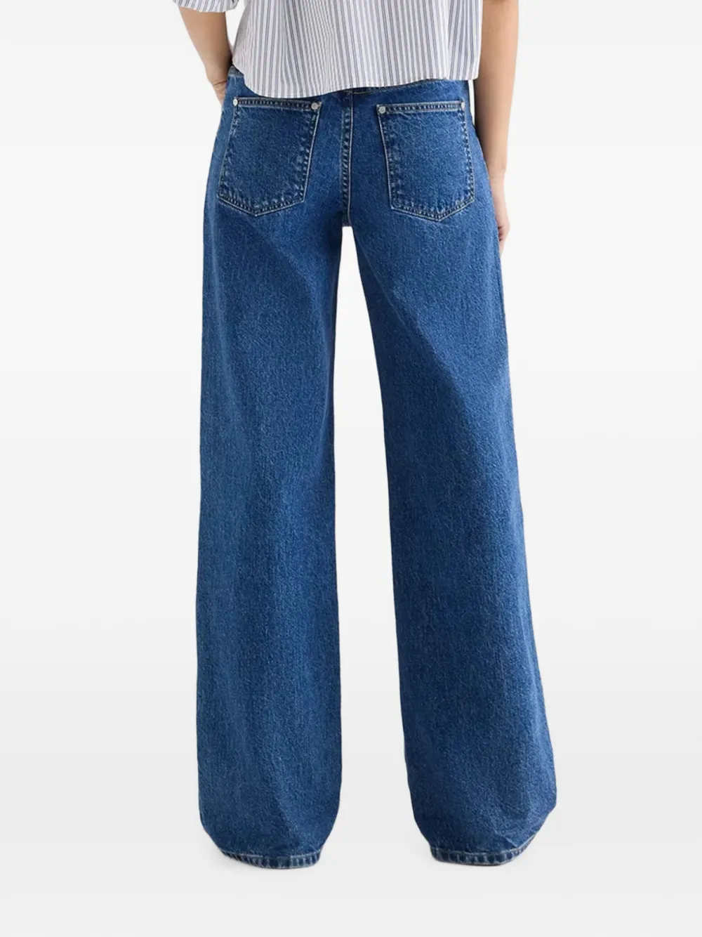 TWP Jeans met riemlussen Blauw