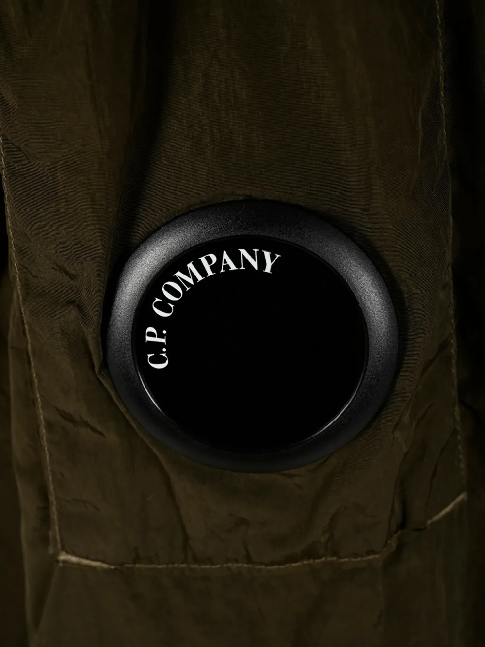 C.P. Company Shirtjack met borstzak en Lens-detail Groen