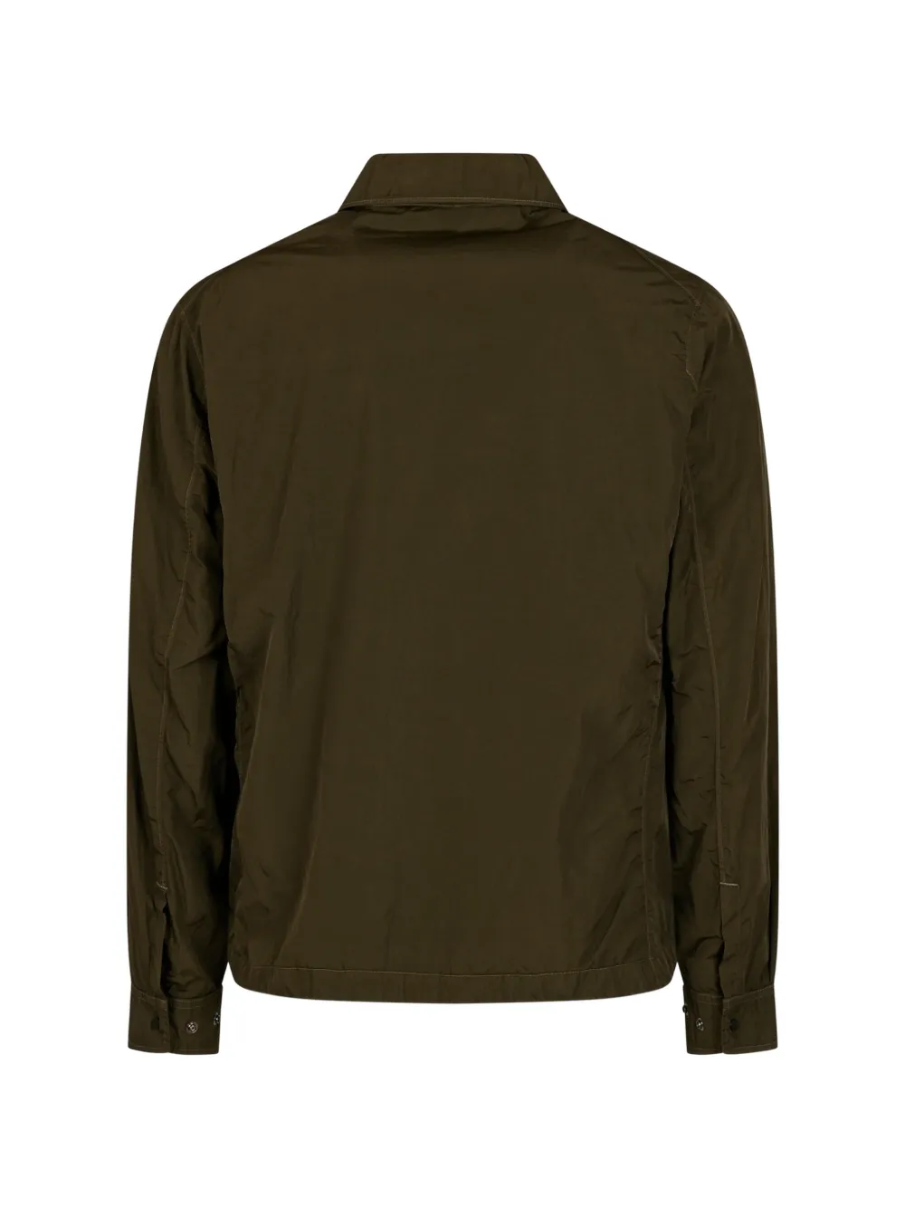 C.P. Company Shirtjack met borstzak en Lens-detail Groen