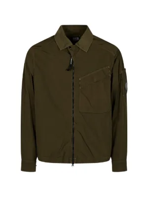 C.P. Company Panama-R Zipped Lens Overshirt | Green | FARFETCH