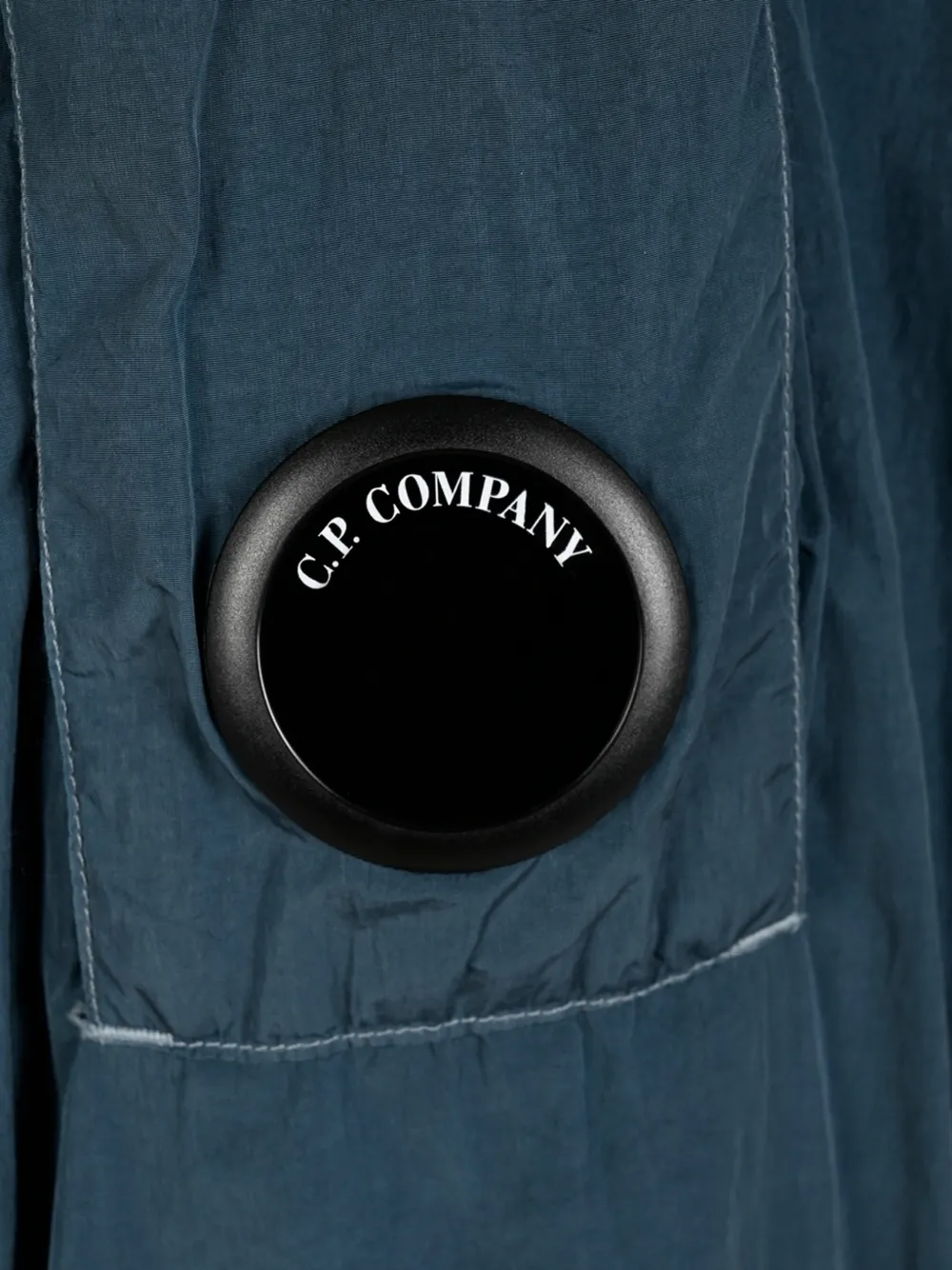 C.P. Company Shirtjack met borstzak en Lens-detail Blauw