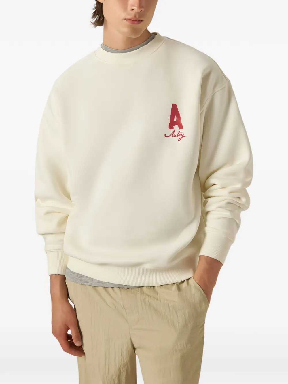 Autry Trui met logoprint Beige