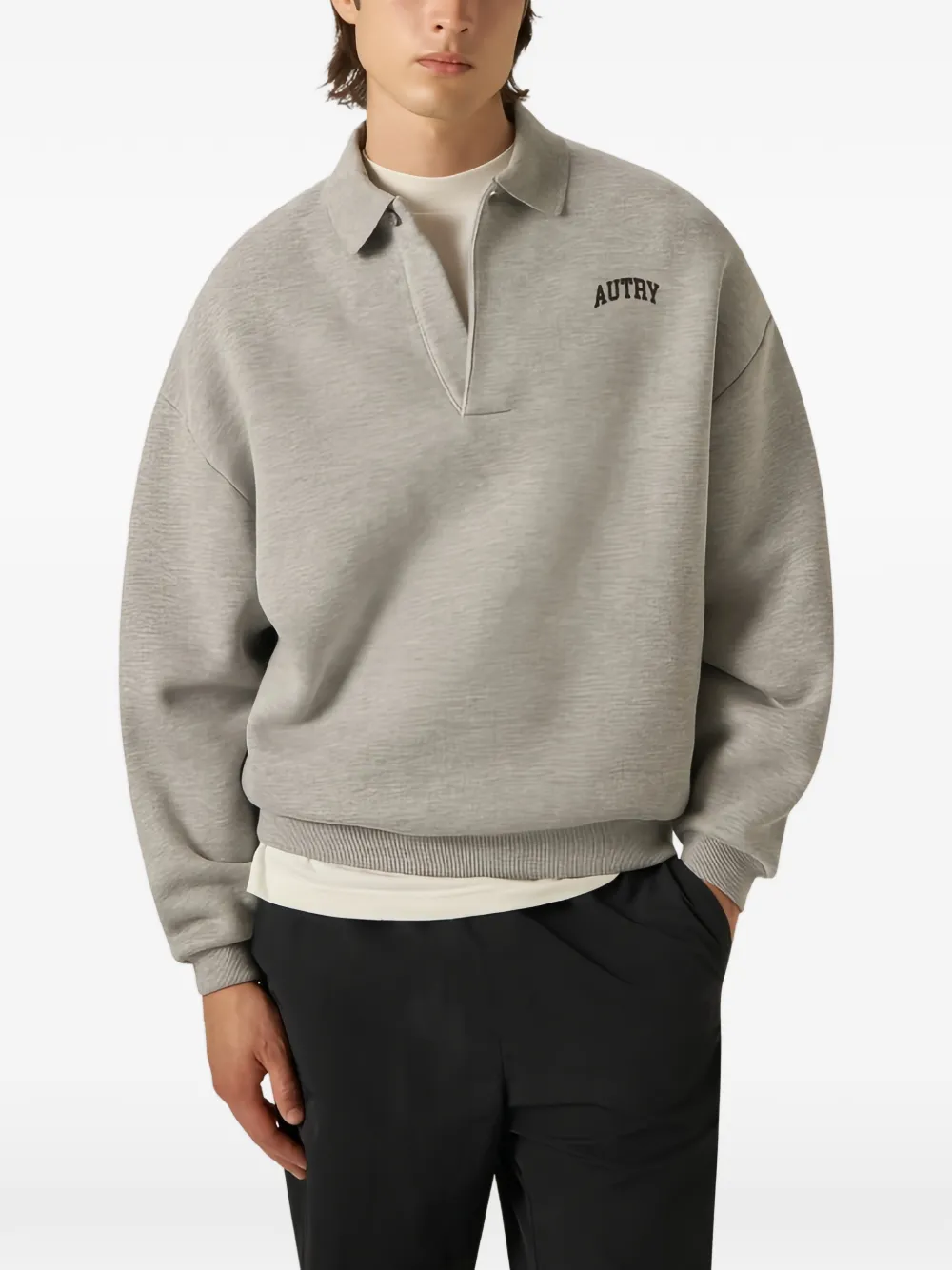 Autry Sweater met polokraag Grijs