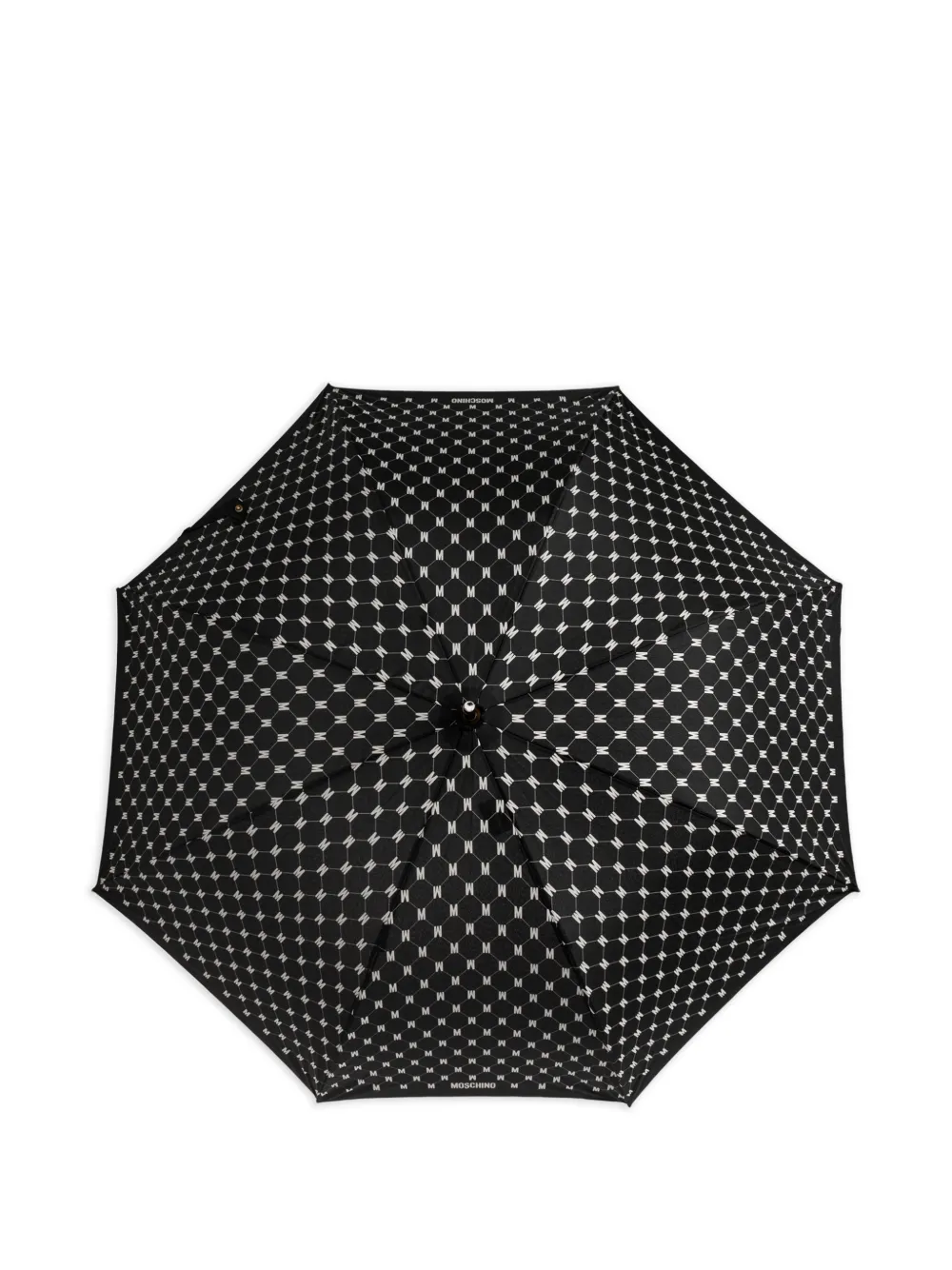 Moschino Ombrello con monogramma - Nero