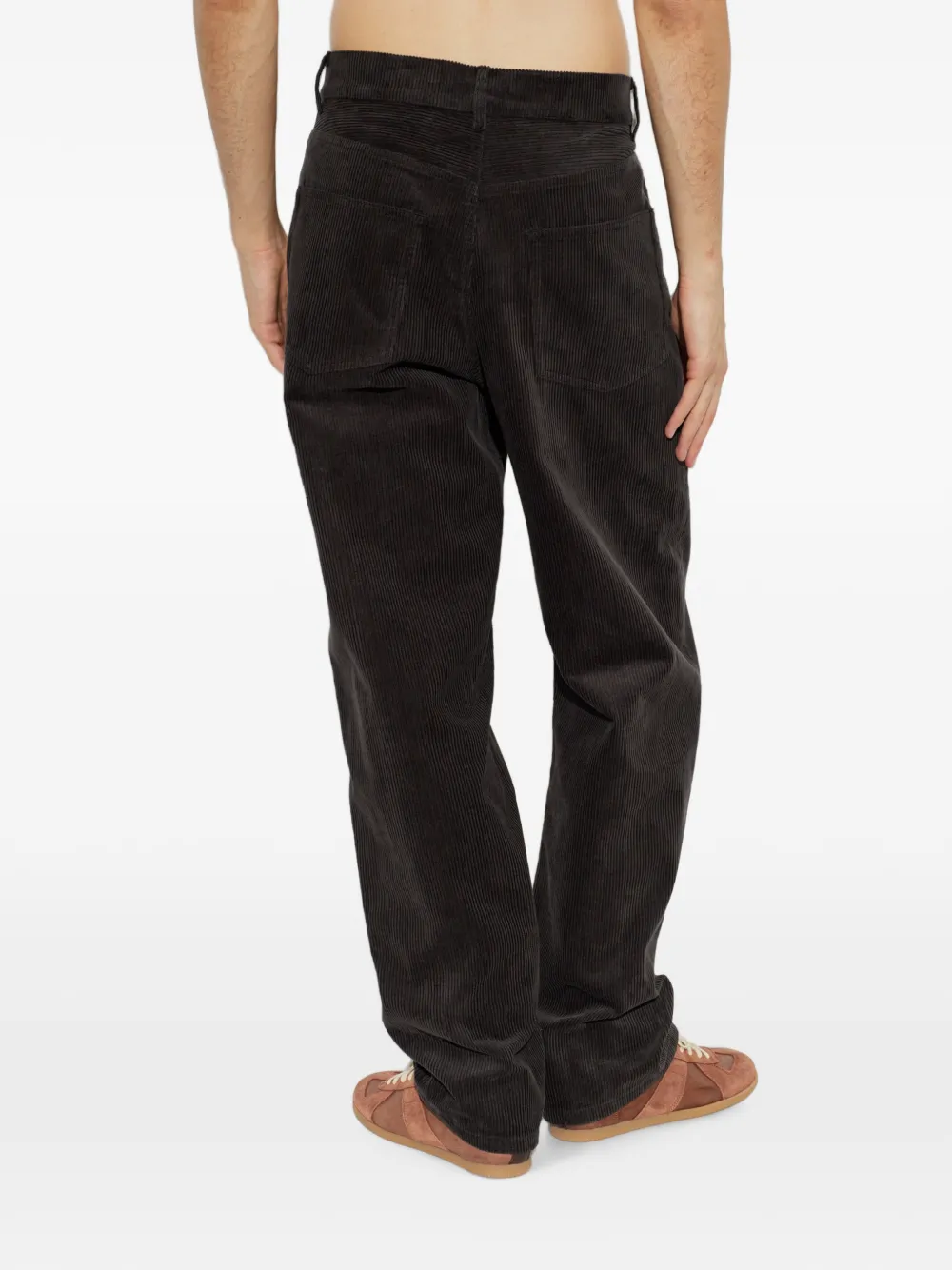 A.P.C. Solar ribfluwelen broek Zwart