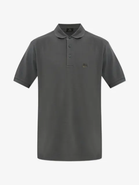 ETRO playera tipo polo con logo bordado