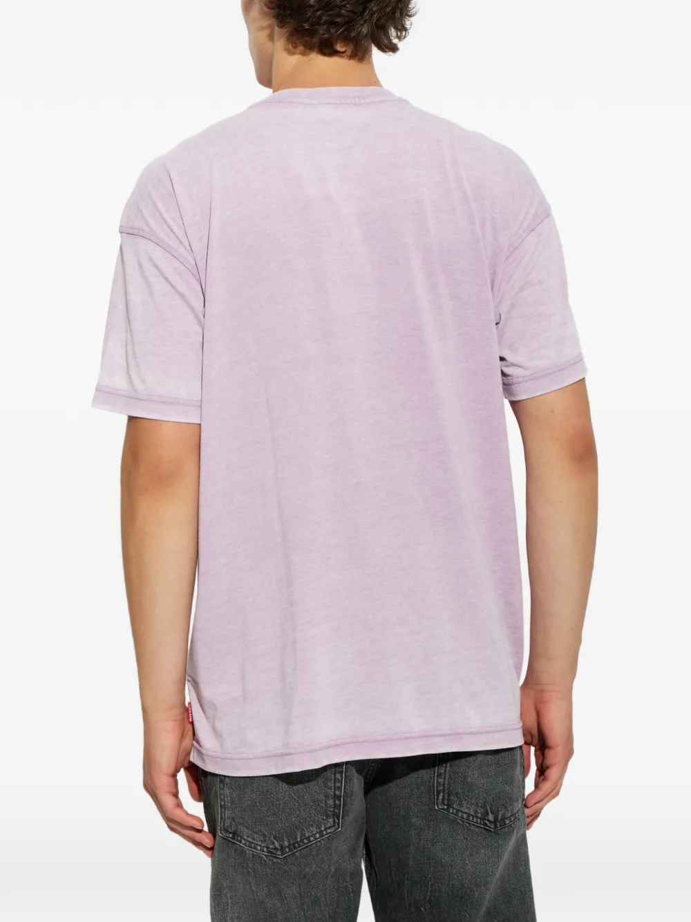 Diesel T-Norm-AA8 T-shirt met grafische print Paars