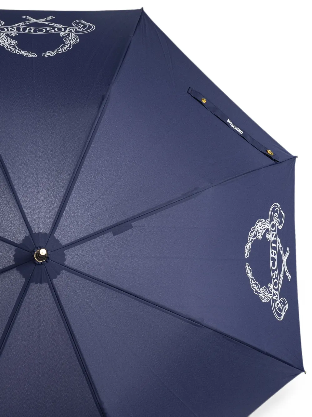 Moschino Paraplu met logoprint Blauw