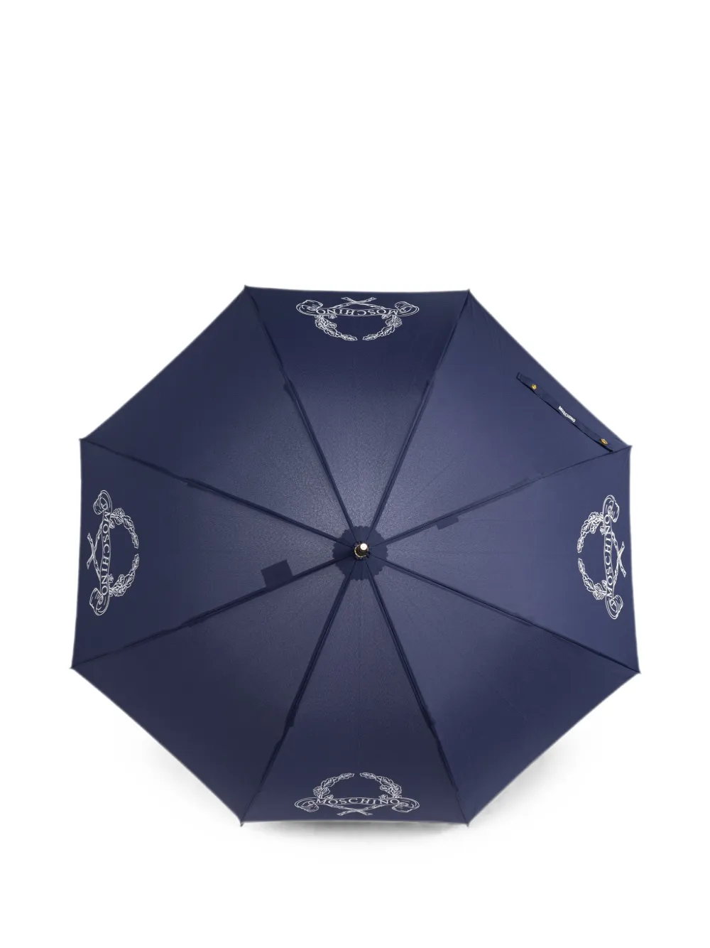 Moschino Paraplu met logoprint Blauw