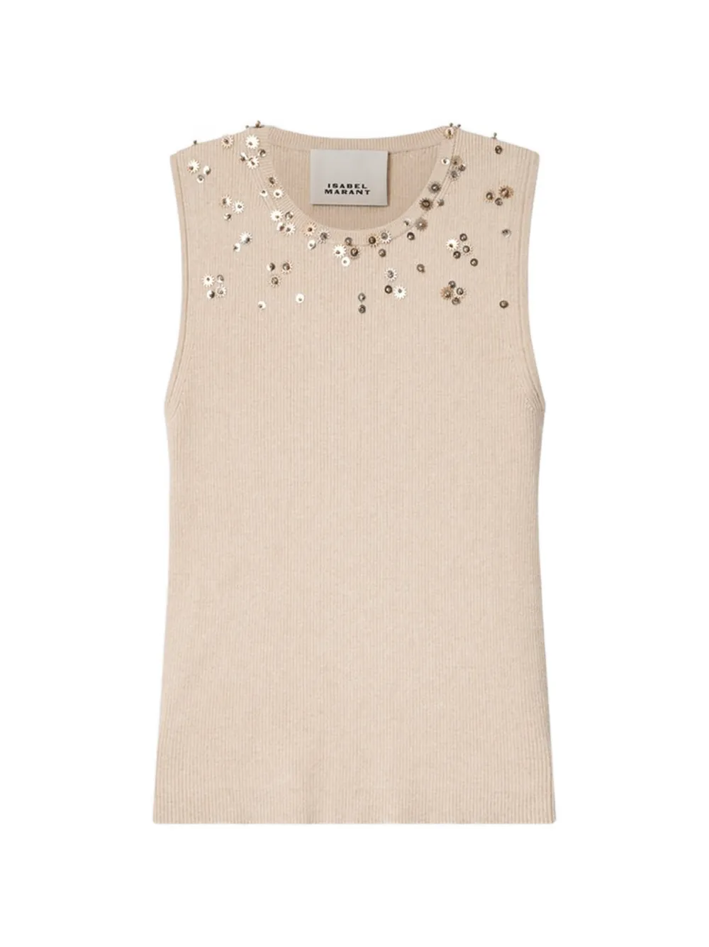 ISABEL MARANT Apoline sequin-embellished top - Toni neutri