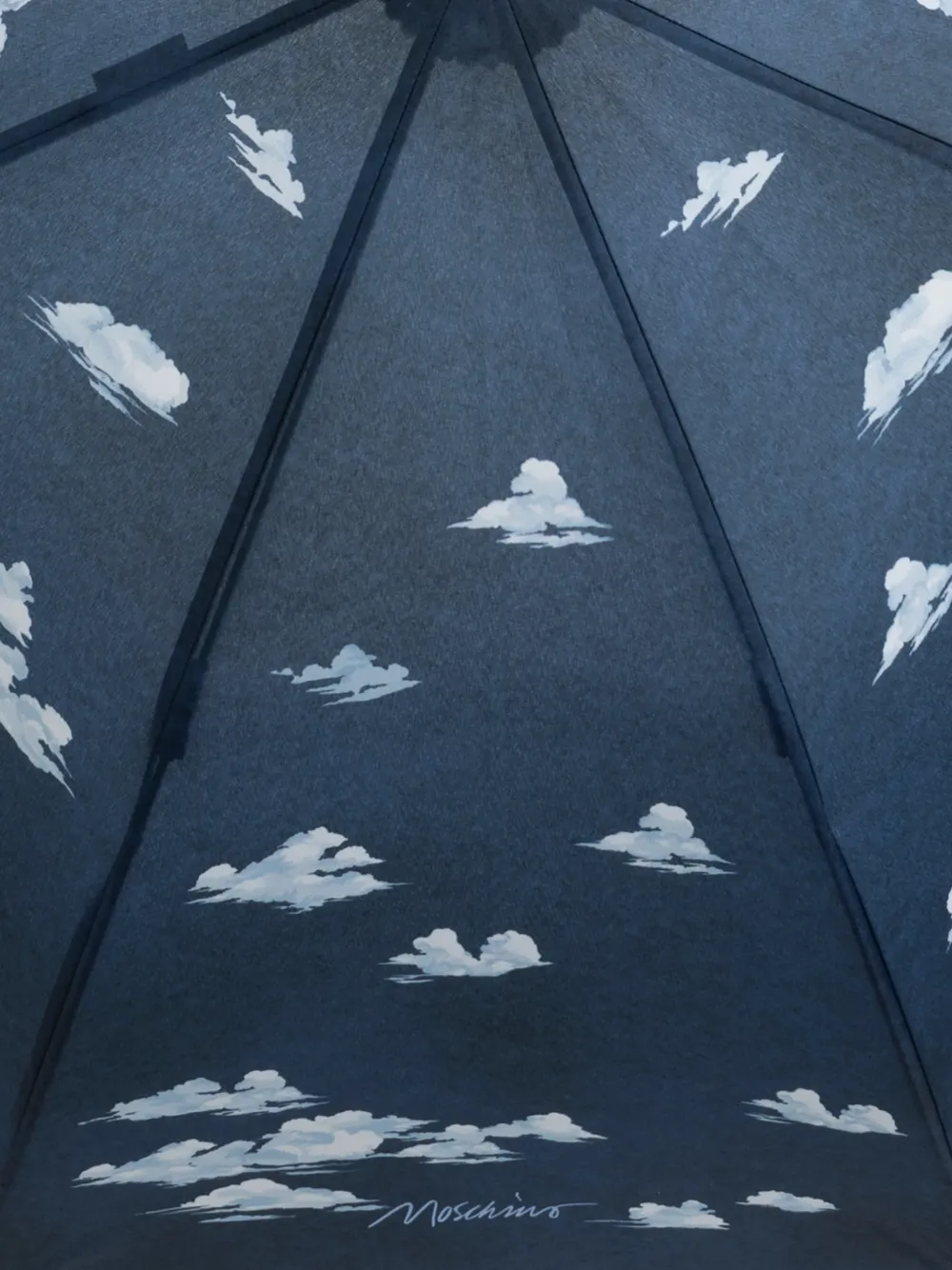 Moschino Paraplu met wolkenprint Blauw