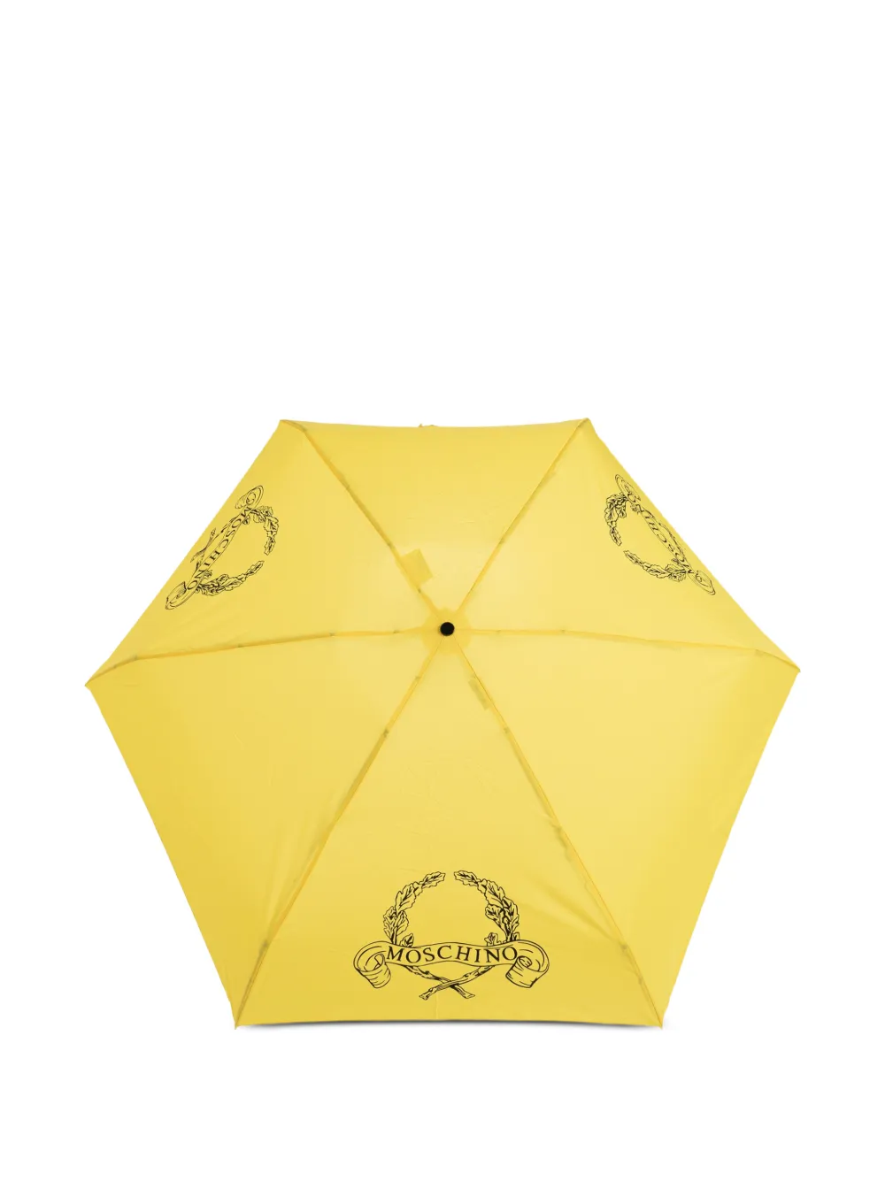 Moschino Ombrello con logo - Giallo