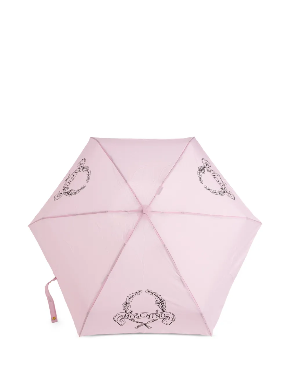 Moschino Ombrello con stampa - Rosa