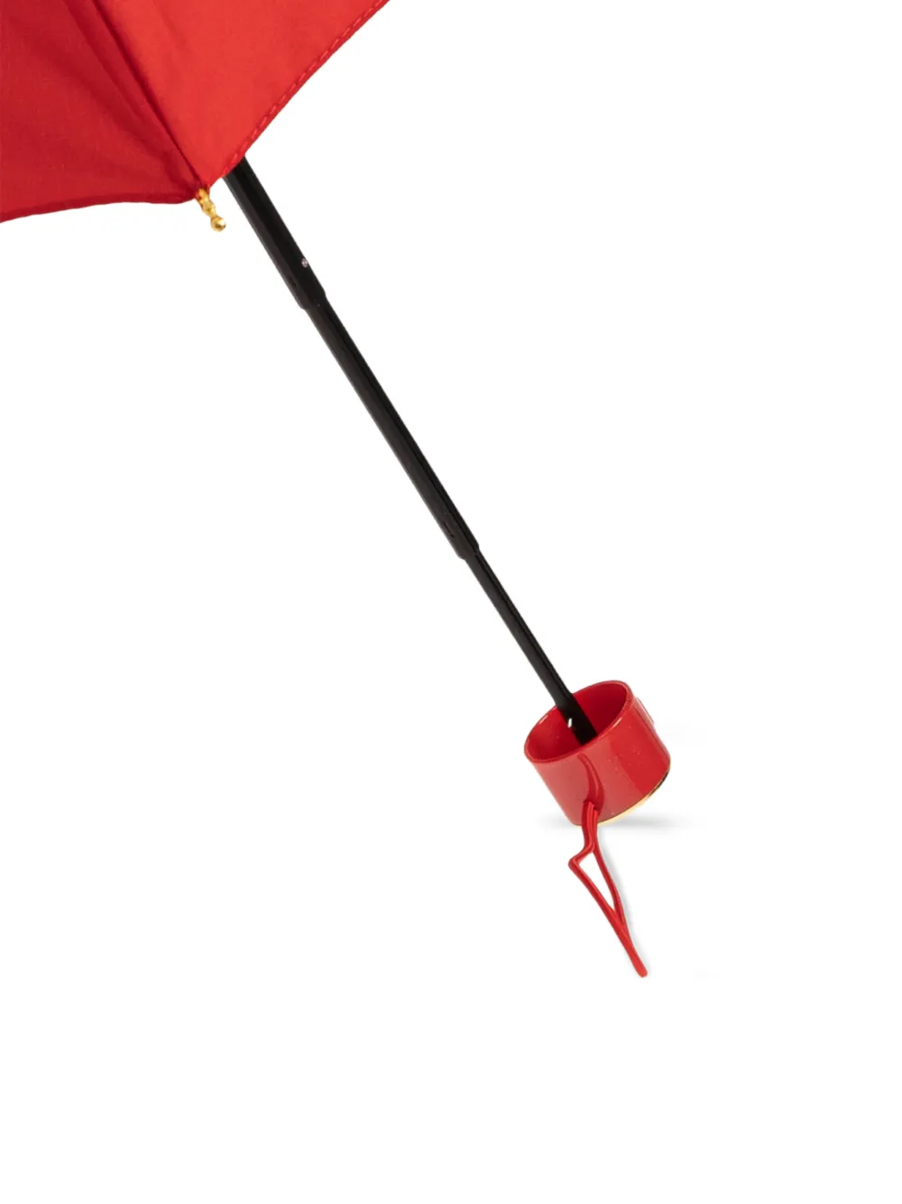 Moschino Opvouwbare paraplu met logoprint Rood