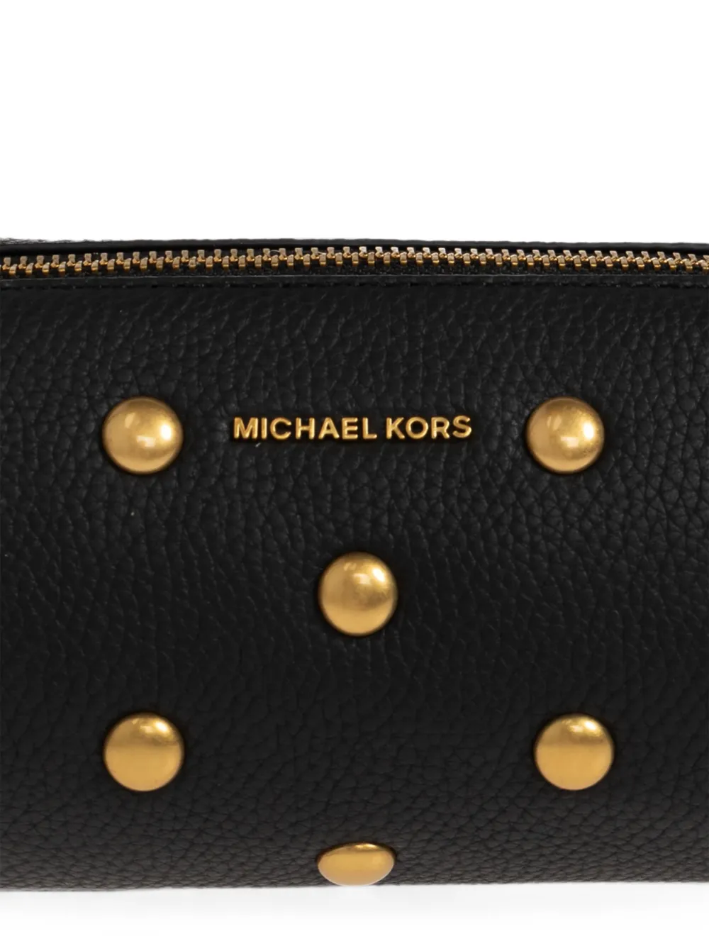 Michael Kors small Izzy stud-embellished shoulder bag Zwart