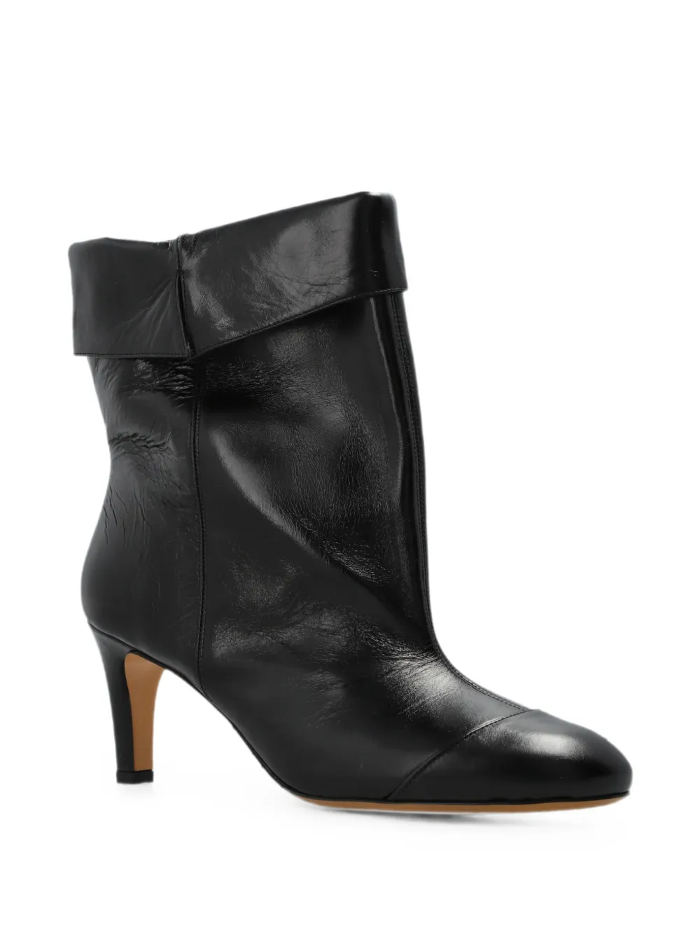 ISABEL MARANT Eldra fold-over ankle boots Zwart