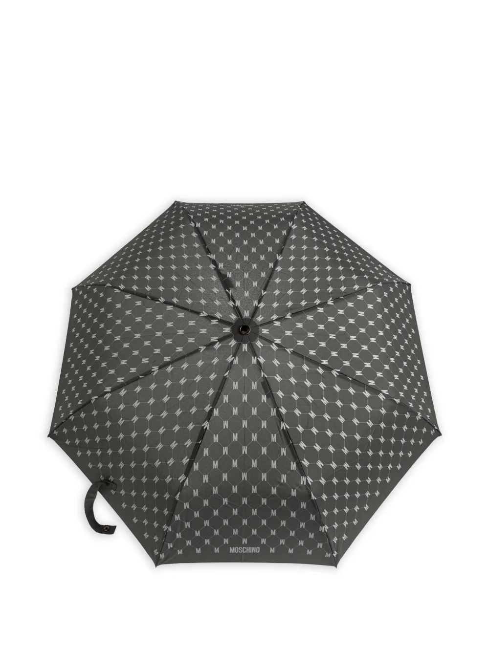 Moschino Ombrello con monogramma - Grigio