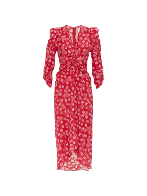 ISABEL MARANT vestido Albini asimétrico con detalle fruncido