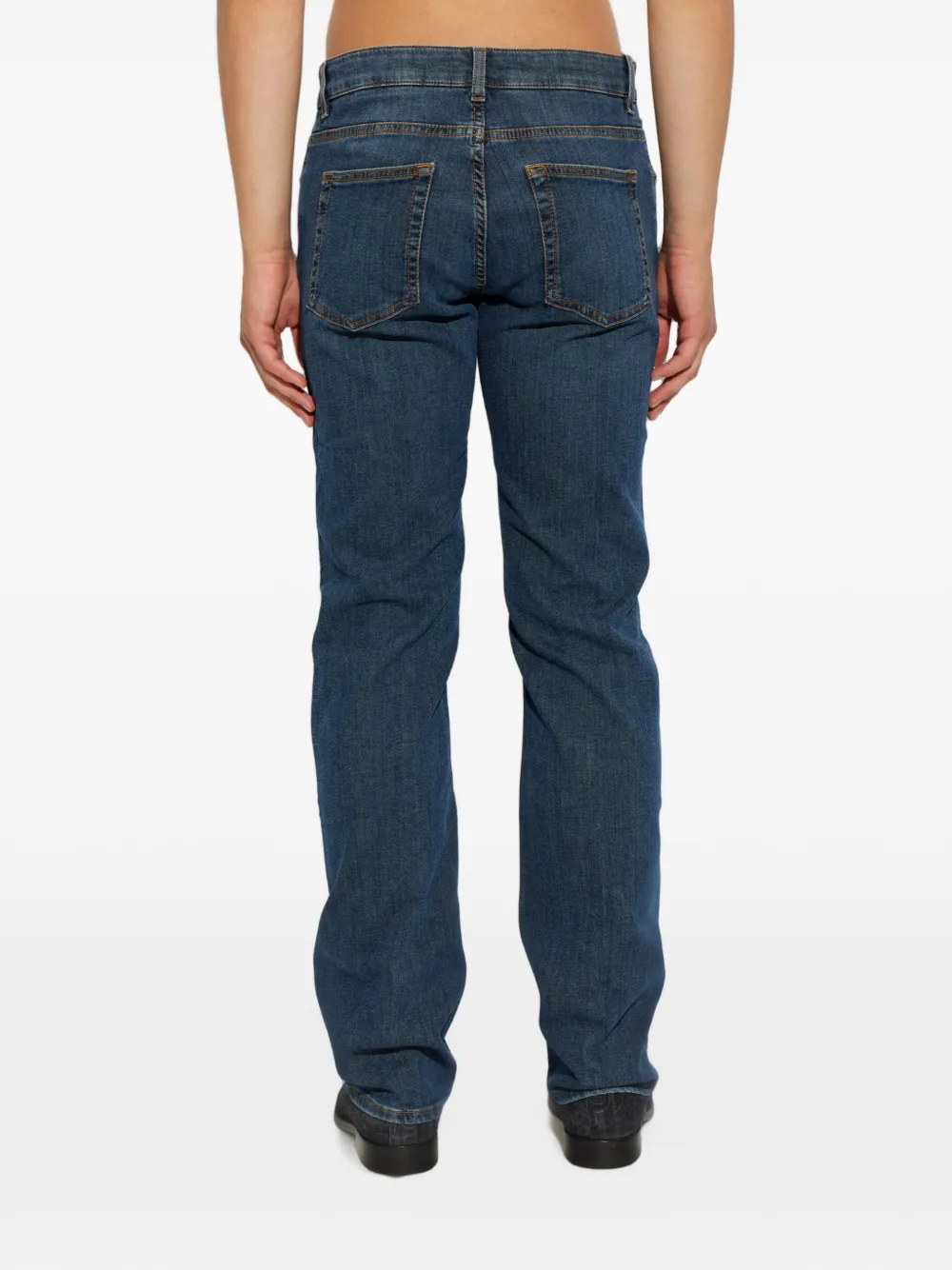 ETRO Jeans met Pegasus-borduurwerk Blauw