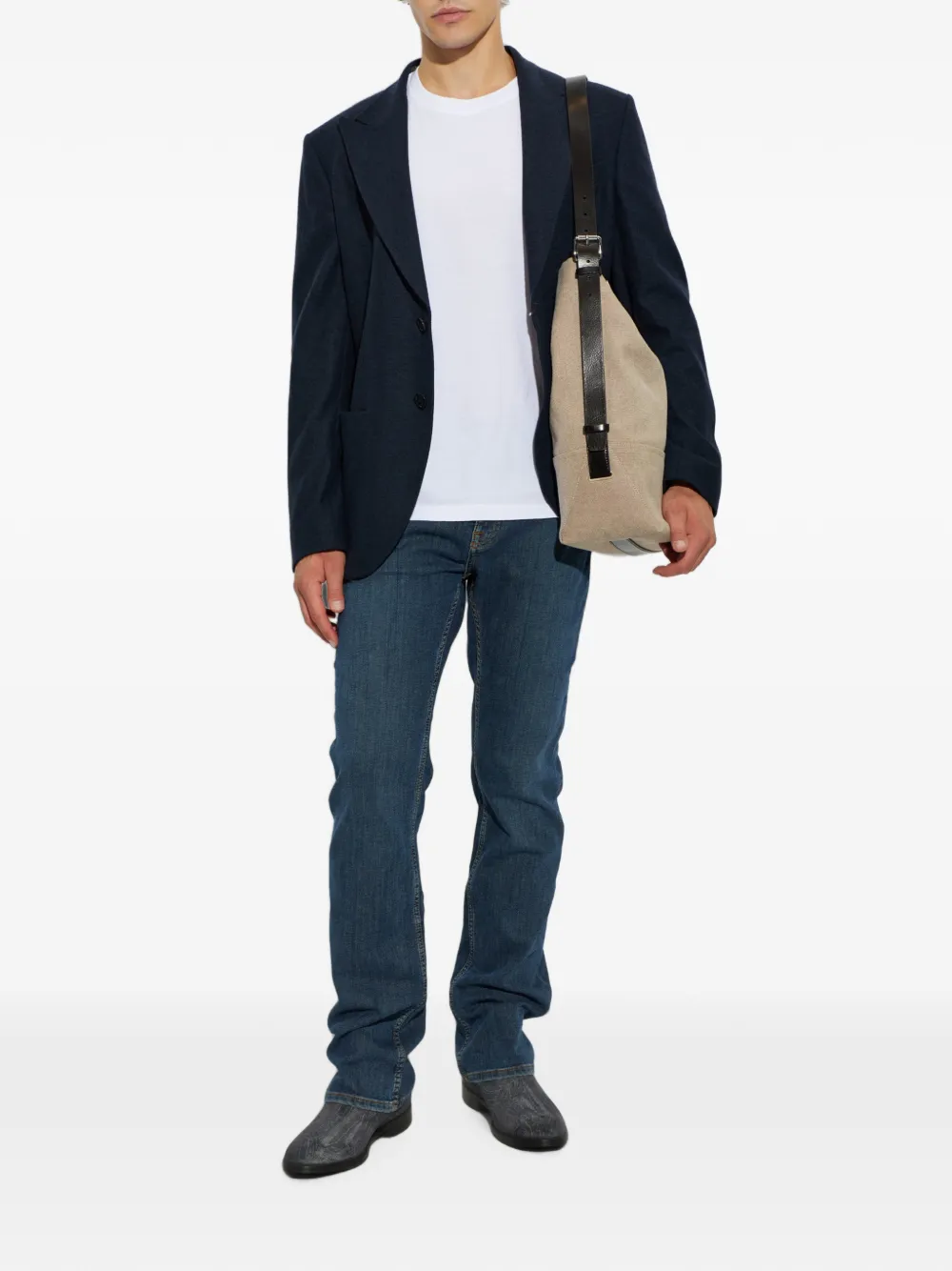 ETRO Jeans met Pegasus-borduurwerk Blauw