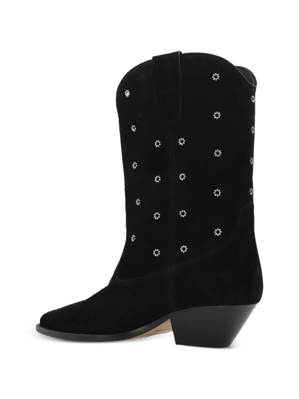 ISABEL MARANT Duerto crystal-embellished ankle boots Zwart