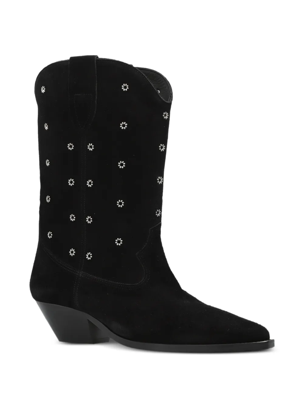 ISABEL MARANT Duerto crystal-embellished ankle boots Zwart