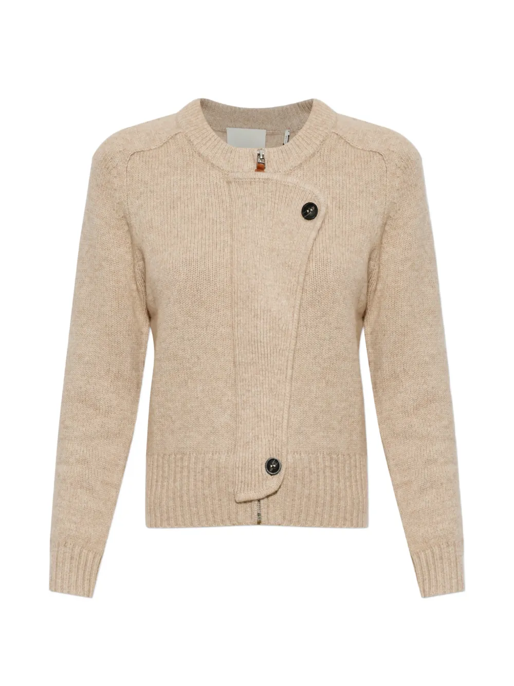 ISABEL MARANT Murielle zip-fastening cardigan - Toni neutri