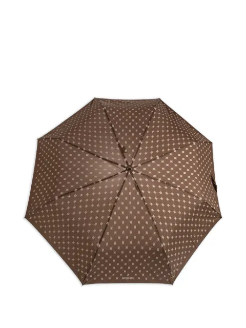 Moschino paraguas plegable con monograma