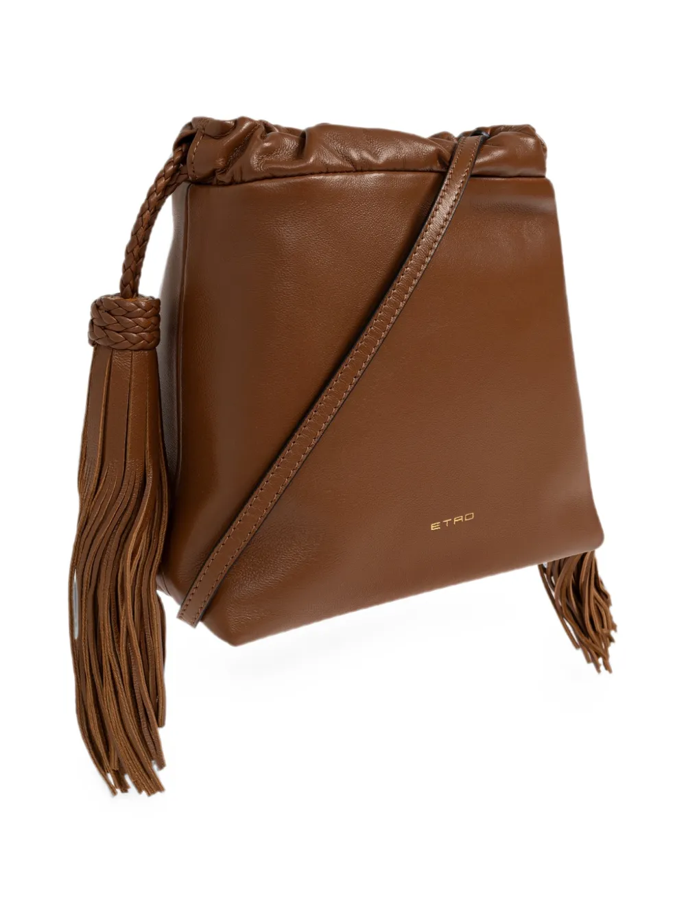 ETRO Kleine Kalispera bucket-tas met kwastje Bruin